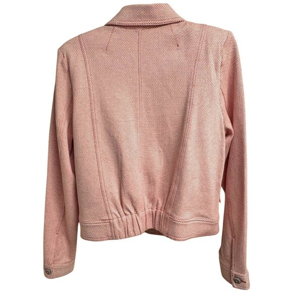 Cabi Amelia Pink Knit Blazer Styled Crop Jacket - Picture 4 of 9